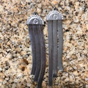 GUESS Silver Dangle Earrings